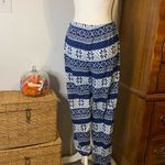 Lounge Muk Luks Blue White Fair Isle Print Set Photo 5