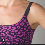 Lululemon Barre None Tank Mini Cherry Cheetah & Ultra Violet Blue Photo 2