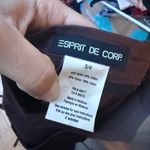 Esprit  Vintage Y2K Brown Nylon Mini Skirt Photo 2