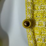 Trina Turk Ashbridge Knit Cardigan Sweater Yellow White Striped XS/Small Photo 7