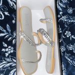 Badgley Mischka NIB! Thina Jeweled Flat Slide Photo 10