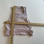 Outdoor Voices Tri-Tone Slashback Crop Sports Bra Pink Purple Size M Photo 3