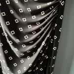 Ralph Lauren Lauren  10 Dress Black White Ruched Short Sleeve Diamond Timeless Photo 4