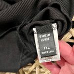 SheIn Curve Tie Front Crop Top Photo 2