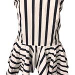 Maeve NWT Anthropologie Women's XXS Striped Halter Halter Drop-Waist Peplum Top Photo 3