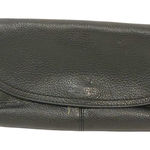 Coach Black Pebbled Leather Wristlet Clutch Multi Card Slot Photo 0