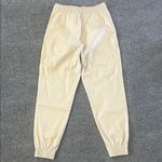 ZARA Faux Leather Women's Beige Jogger Pants Size XS Photo 5