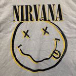 Nirvana Nevermind Tour Dead Smiley Art Grunge Band T-Shirt L Photo 1