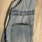 Wax Jean Distressed Denim Overall Jeans Photo 7
