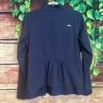 Kjus Women Nina Midlayer Jacket 38 Medium Golf Long Sleeve Full Zip Stretch Knit Blue Photo 5