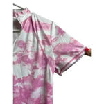 PGA Tour  Apparel Pink Sunset Tie‎ Dye Print Short Sleeve Polo Shirt Photo 3