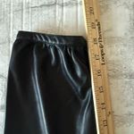 Avec Les Filles  Raglan Sleeve Black Faux Leather Button Up Blouse Sz XL Photo 6