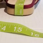 Hot Kiss Cranberry Red Rounded Mules Size 6 Photo 6
