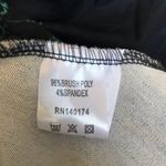 Reborn Midi Dress with Batwing Hem and 3/4 Sleeves Black Turquoise Floral 3X Photo 6