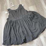 Free People  Dress im still obsessed crinkle mini womens Gray (small) boho beach Photo 4