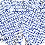 Vineyard Vines  Blue Tie Dye Ikat Square Print Shorts Size 0 NWT Photo 7