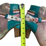 L’ARTISTE GAVIVA TURQUOISE LEATHER ANKLE BOOT Blue Size 7 Photo 8