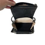 Free People  Distressed Black Leather Mini Crossbody Bag Photo 7