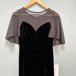 The Kooples  Velvet Dress with Muslin Insets in Black Photo 4