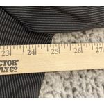 Maggie Barnes  1X 18/20‎ Black Striped Button Down Top Short Sleeve Pockets NEW Photo 2