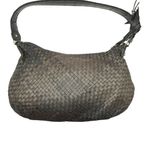 Liz Claiborne Vintage Leather Woven Hobo Shoulder Bag Photo 1