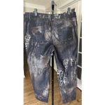 Frank Lyman Reversible Jeans Women's XL Animal Print Snake Leopard Pants Stretch Photo 3