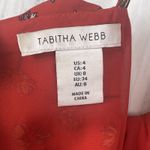 Tabitha Webb ‎ Dress Size 4 Red Daisy Sun Floral Slip Bloomcore Festival Flowy Photo 5