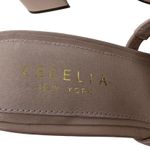 Cecelia New York Gold Beige Hibiscus II Slip On Sandals Heels Size 6.5 Photo 2