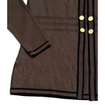 Misook $378 Exclusively  P L Jacket Blazer Cardigan Brown Black Petite Open Front Photo 2