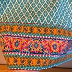 Urban Coco Size LARGE Turquoise Print BOHO Dress Tunic Photo 10