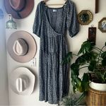 Old Navy  Waist-Defined Floral Tie-Belt Midi Wrap Dress Women’s‎ SIZE LARGE Photo 1