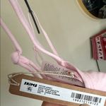 SKIMS RARE  Cotton Jersey Heart Cutout Valentine Scoop Bralette Bra Pink size S Photo 3