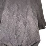 Ivanka Trump Navy Blue Tie-Front Ruffle Sleeve Blouse Top Large Photo 4