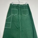 Anthropologie X Pilcro Green Carpenter Maxi Skirt Photo 10