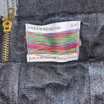 Urban Renewal midi denim skirt dark wash size small long zipper in back Photo 4