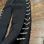 Akira  NWT Black rhinestone open side jeans Photo 3
