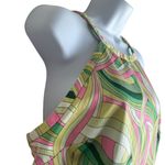 Nine West Women Mini Dress 10 Multicolor Retro Style Print Y2K Vibrant Travel Photo 5