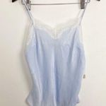 BP Blue Lace Satin Cami Tank Top Spaghetti Strap Loungewear Size Medium NEW Photo 0