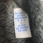 Marsh Landing Vintage  Sweater Size L Blue Teal Gray Nordic‎ Fair Isle Wool Blend Photo 2