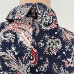 Noelle Navy and Red Paisley Midi Dress Blue Size XS Photo 3