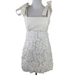 Alexis  Elaina Revolve Floral 3D Applique Tie Bow Mini Dress Size Small Photo 1