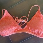 Coral Bathing Suit Top Pink Size L Photo 0