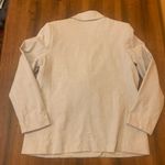Banana Republic  14 Cream/tan Linen blend Blazer Double Breasted Suit Jacket Photo 7
