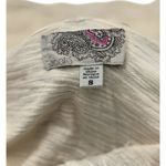 Ecote Size S Women Top With Black Embroidery & T-Back Design Casual100% Cotton Photo 5