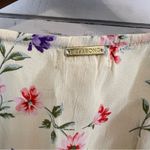 Billabong  Kismet Floral Flutter Sleeve Crepe Minidress In Yellow. Size XSmall. Photo 5