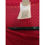 J & Sky Women's Size Jersey Top Short Sleeve Cropped Red Photo 4