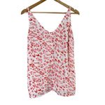 CAbi Flirty Cami Animal Print Coral Pink Sleeveless Top Blouse V-Neck, Size XS Photo 1