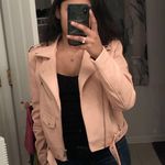 Love Tree Pink Faux Leather Jacket Photo 0