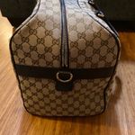 Gucci Duffle canvas and leather travel bag Photo 3
