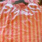 Victoria's Secret y2k victoria’s secret angel bombshell silk pink striped tank Photo 5